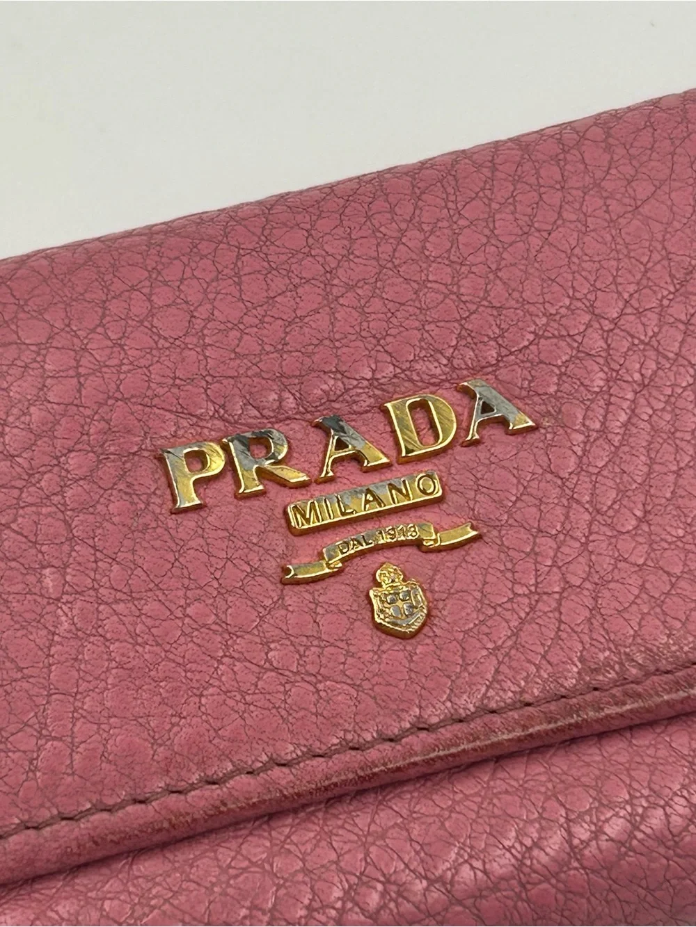 Prada pink pebbled